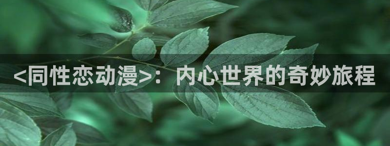 age动漫下载网：<同性恋动漫>：内心世界的奇妙旅程